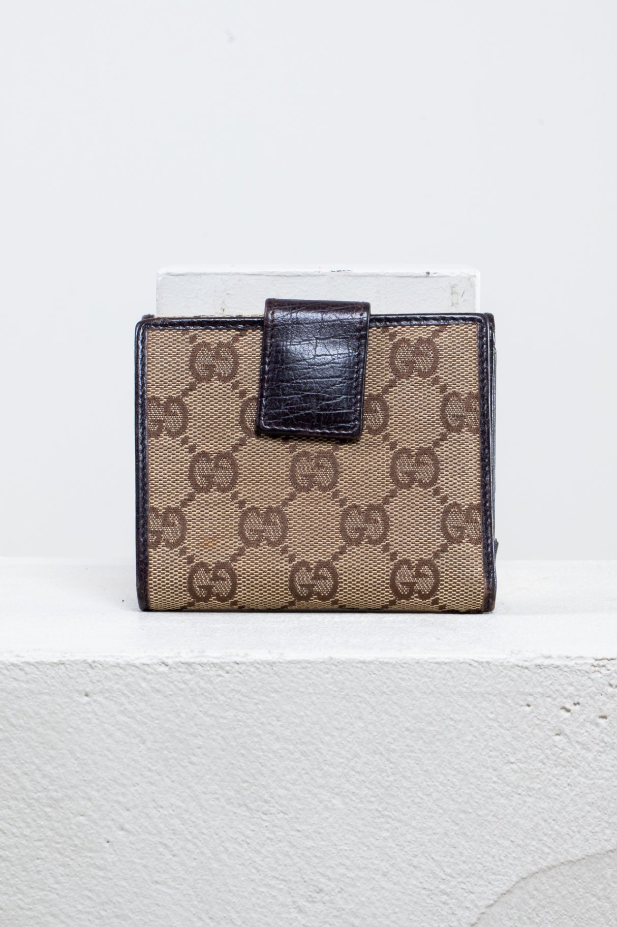 Bamboo Trifold GG Canvas Wallet