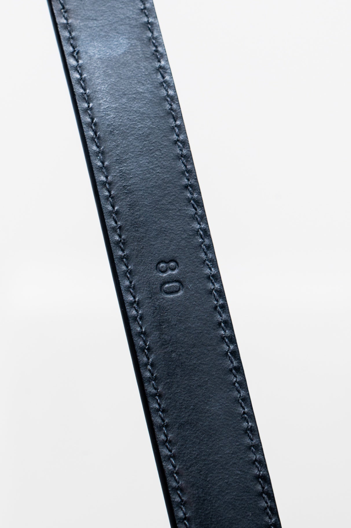 Gold Buckle w/ Black Leather Belt