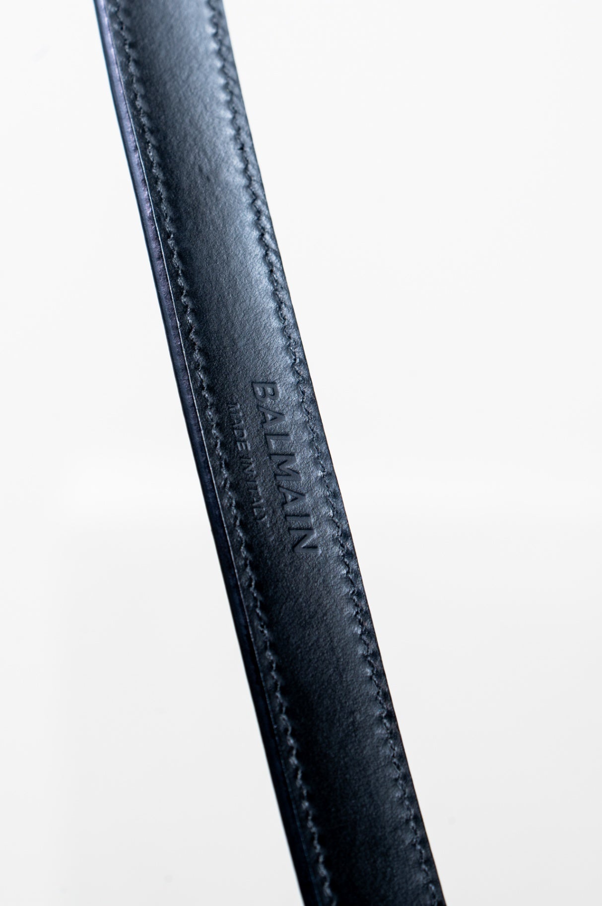 Gold Buckle w/ Black Leather Belt