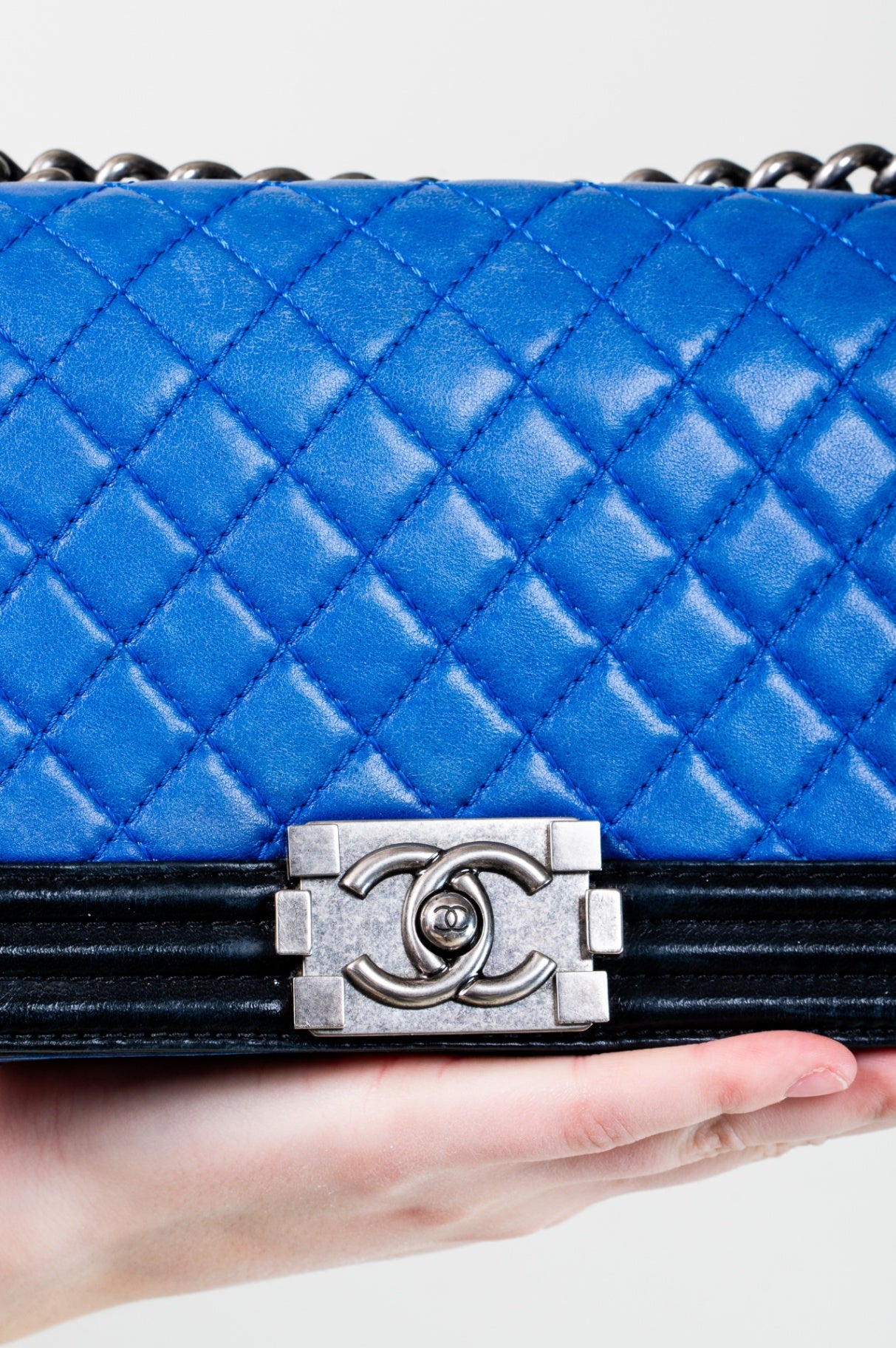 Chanel Bag Medium Blue and Black
