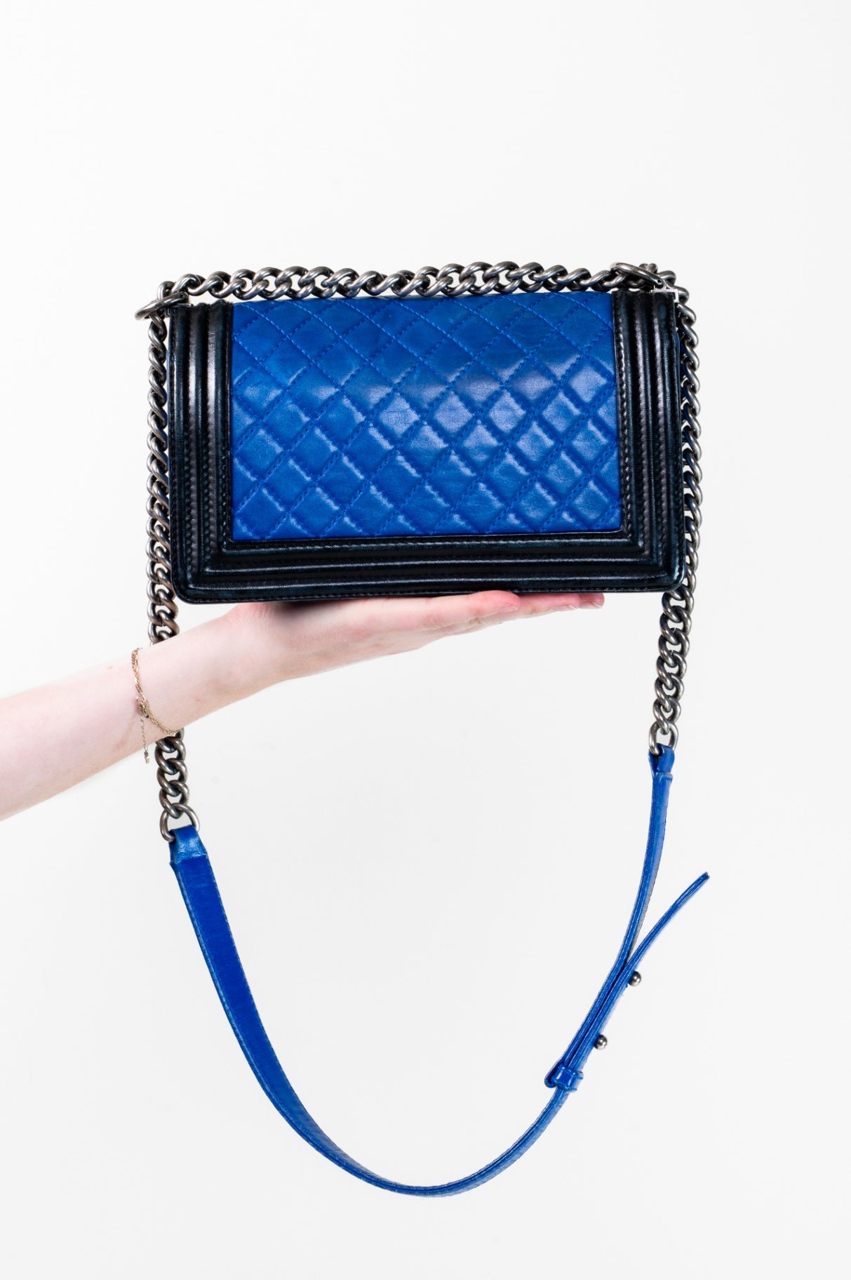 Chanel Bag Medium Blue and Black