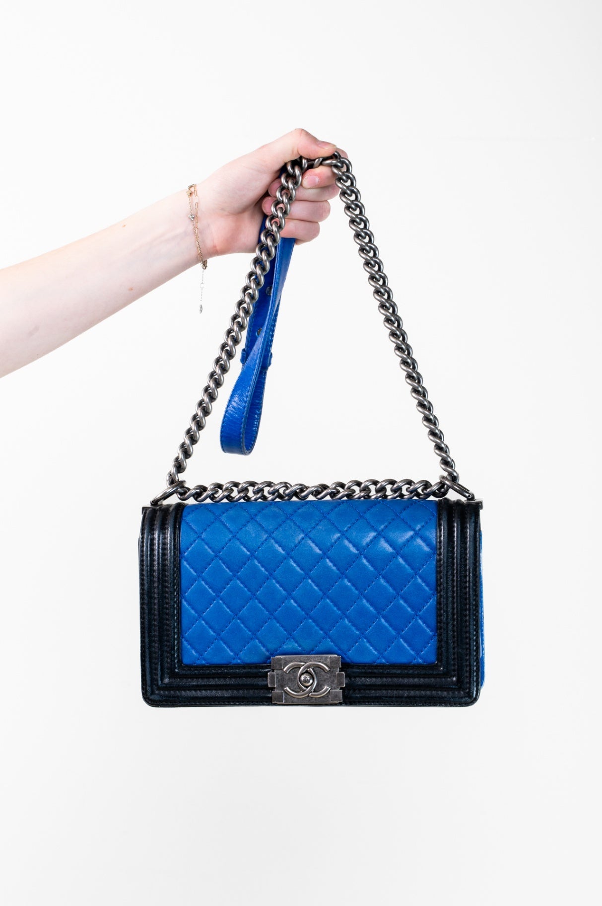 Chanel Bag Medium Blue and Black