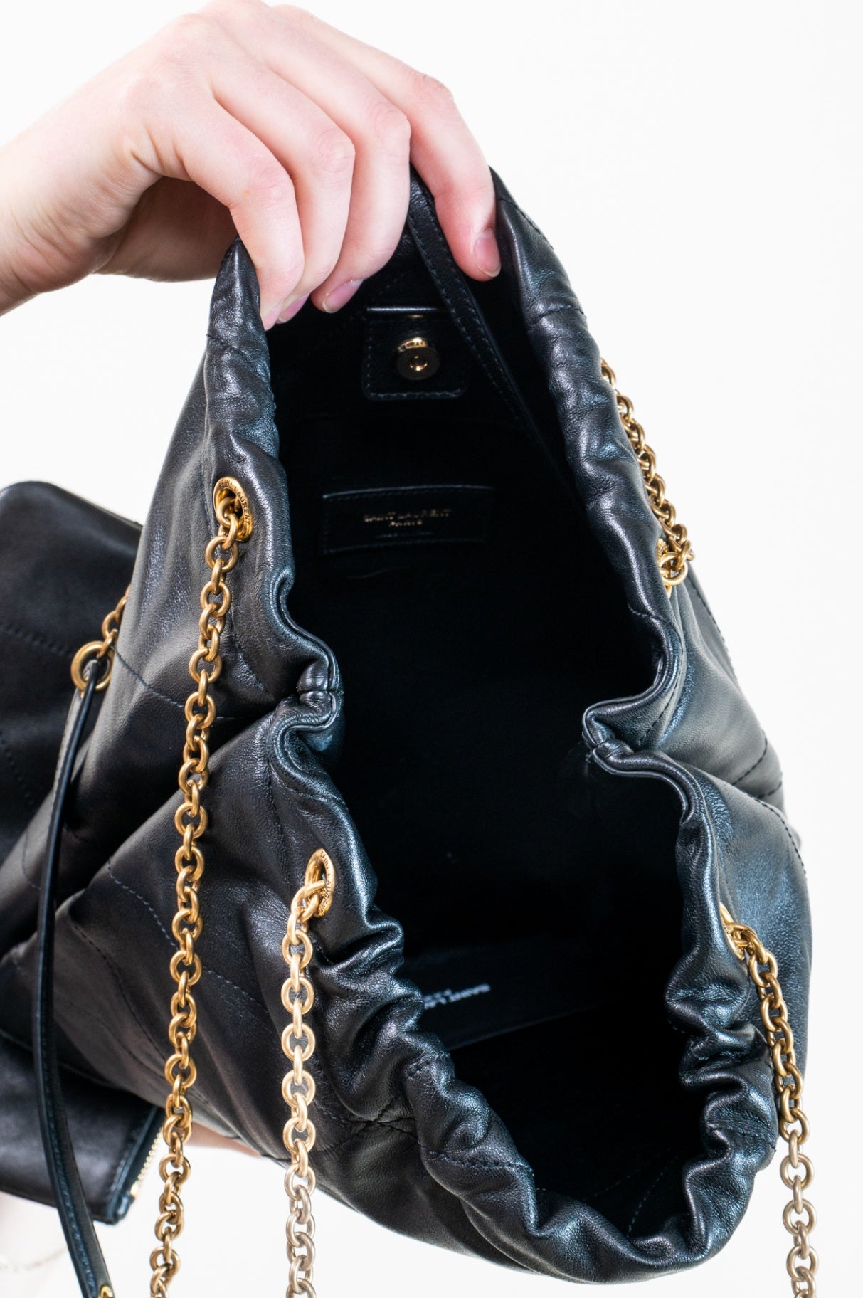 Black Jamie Pochon Shoulder Tote Bag