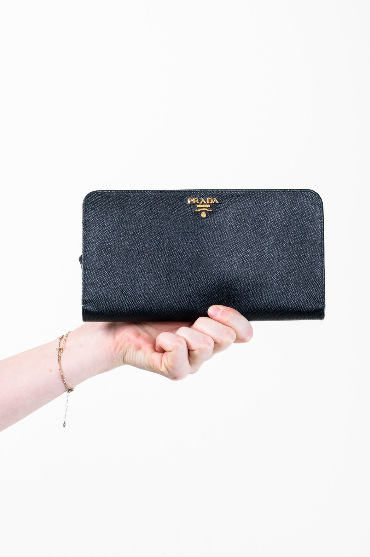 Black Saffiano Zippy Wallet