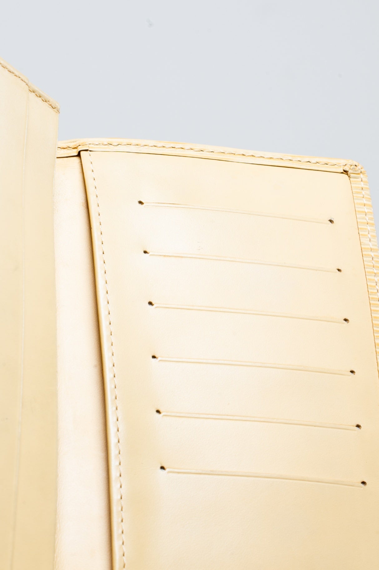 Epi Leather Yellow Long Wallet