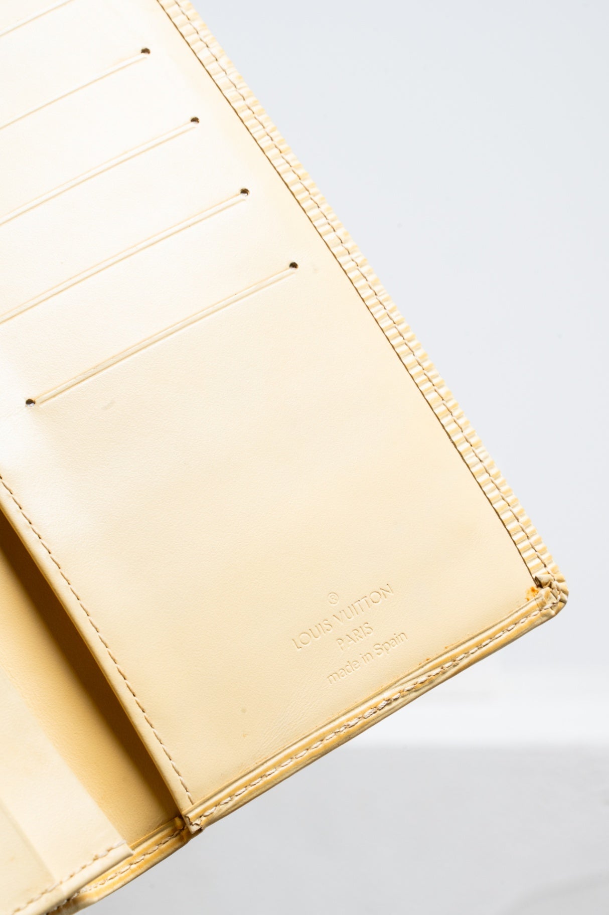 Epi Leather Yellow Long Wallet