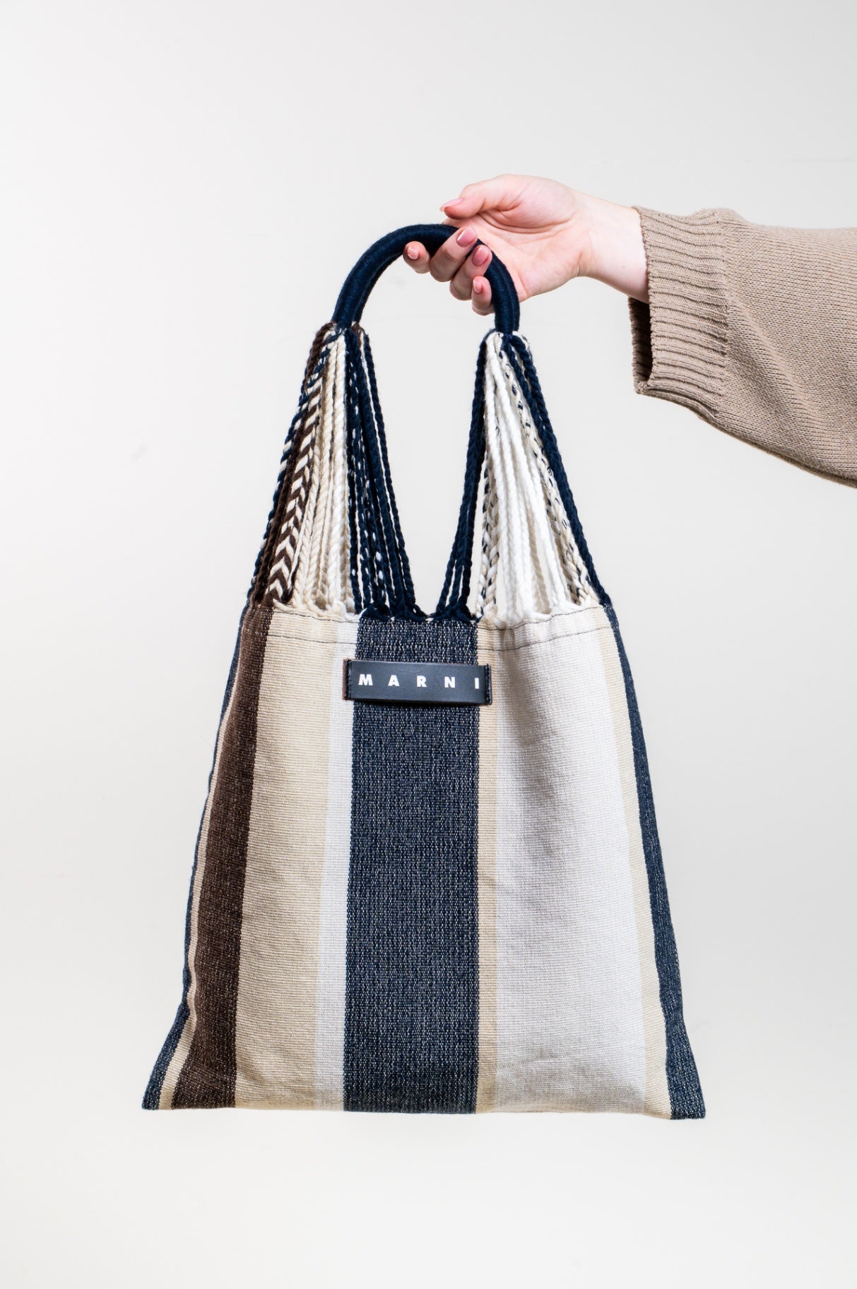 Striped Market Hammock Bag