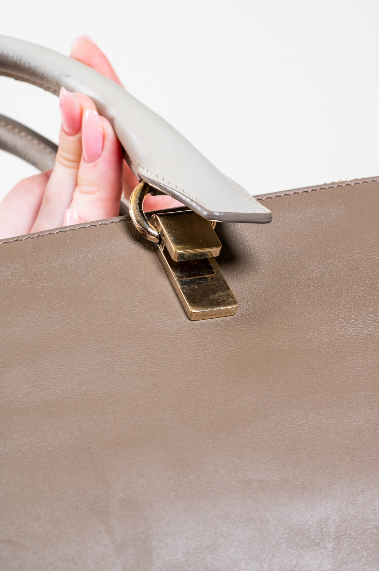 Beige/Taupe Bicolor Baylee Satchel