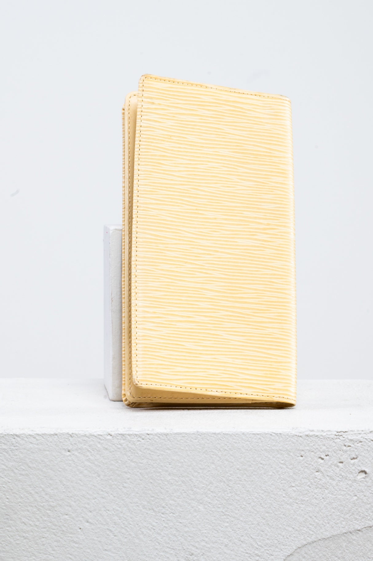 Epi Leather Yellow Long Wallet