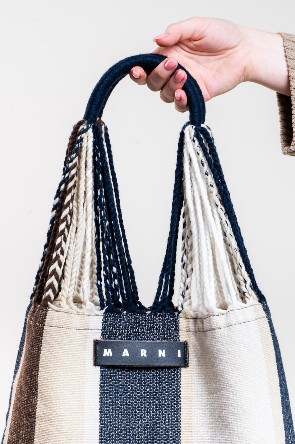 Striped Market Hammock Bag