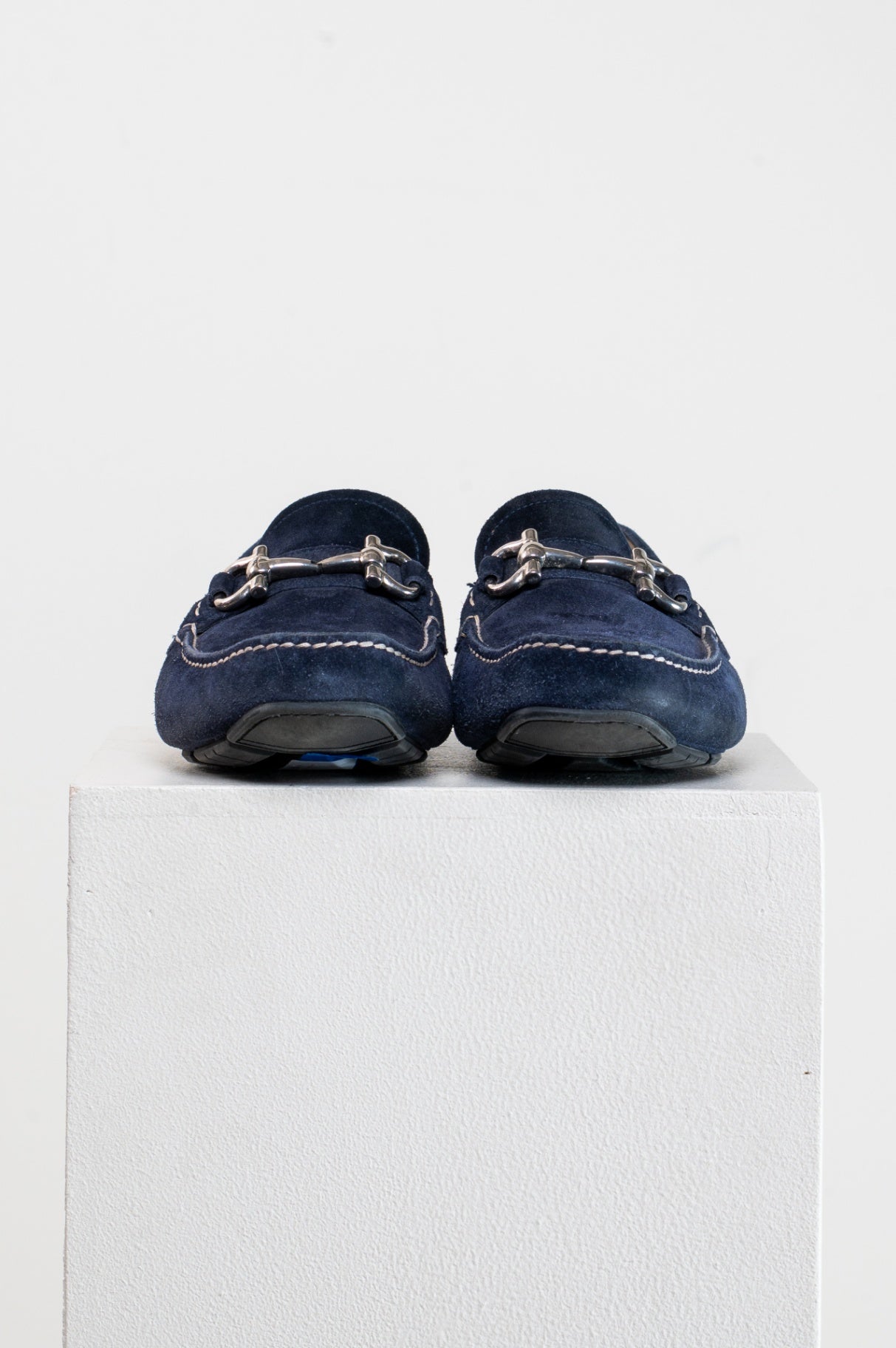 Royal Blue Suede Driving Loafer