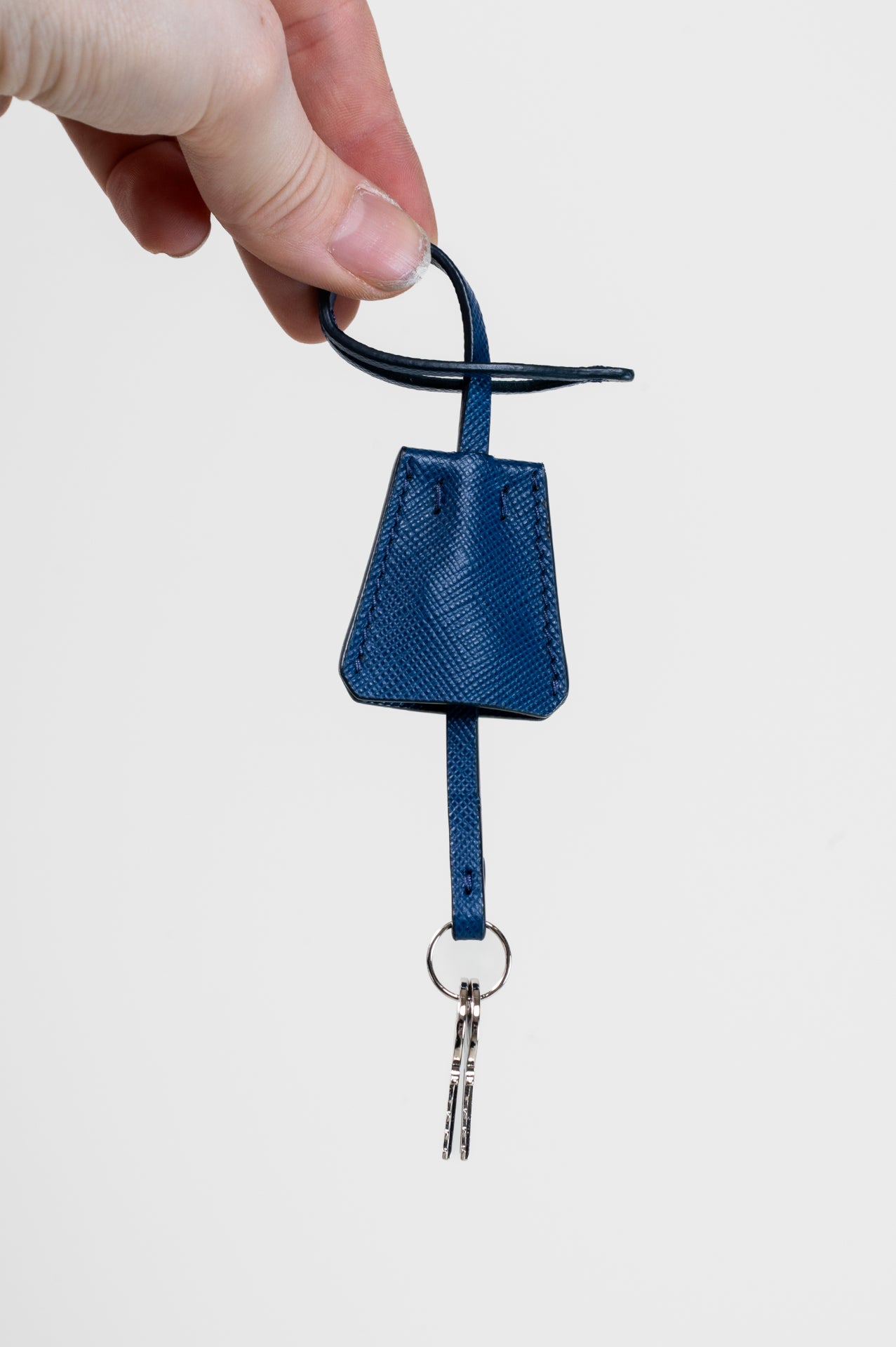 Blue Bauletto Nylon Shoulder Bag