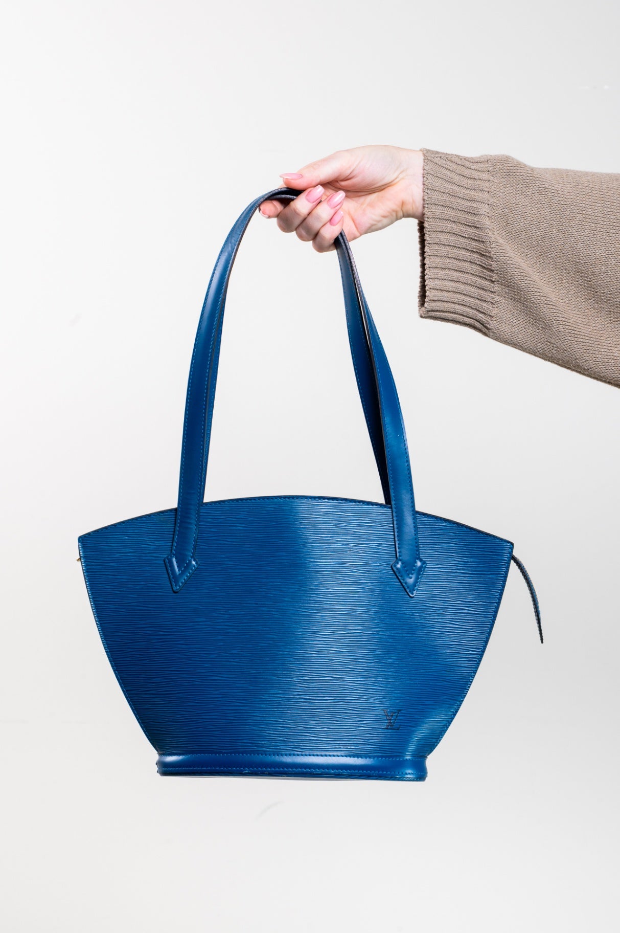 Blue Epi Leather Saint Jacques