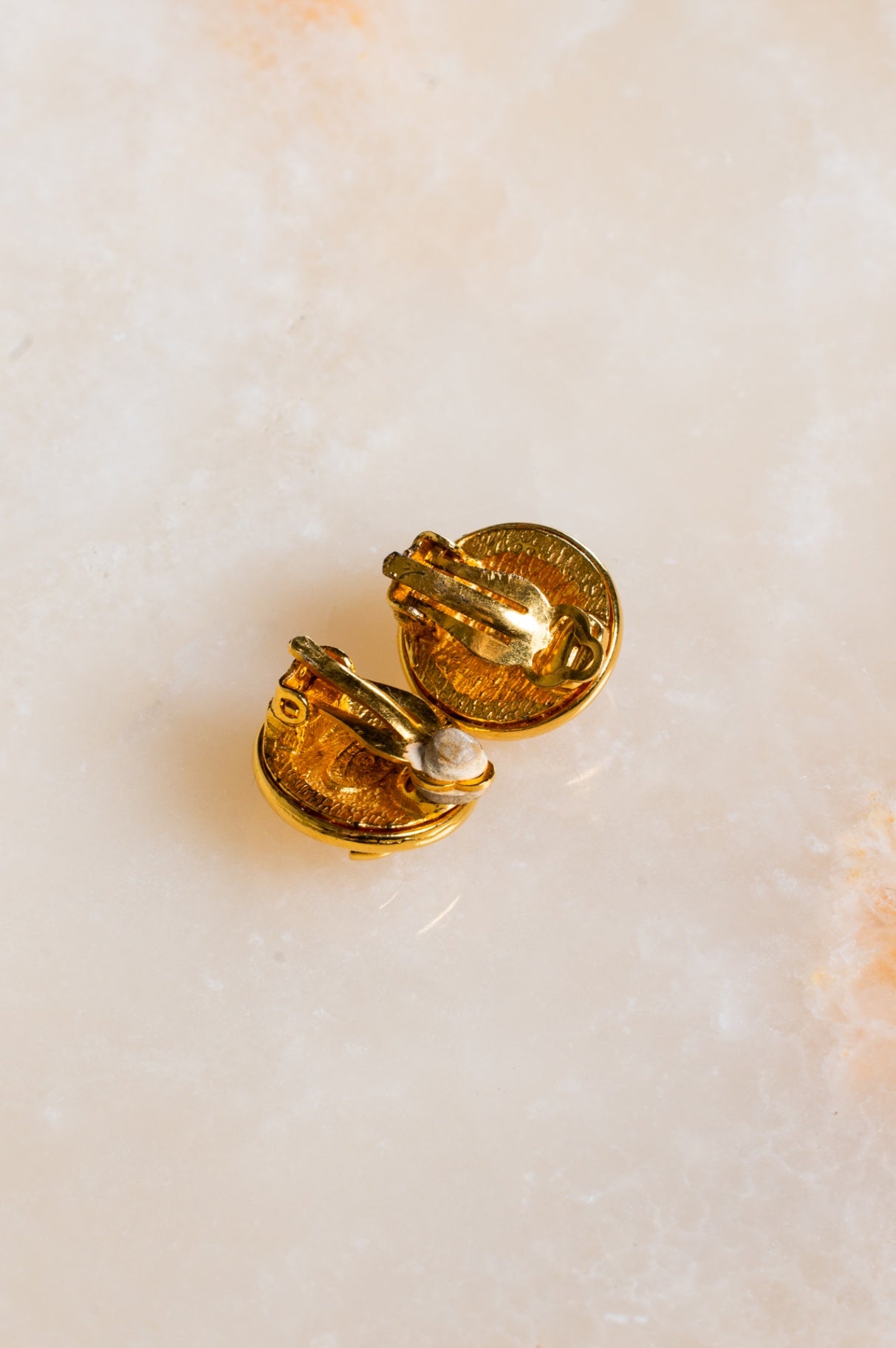 90's Vintage CC Clip On Earrings