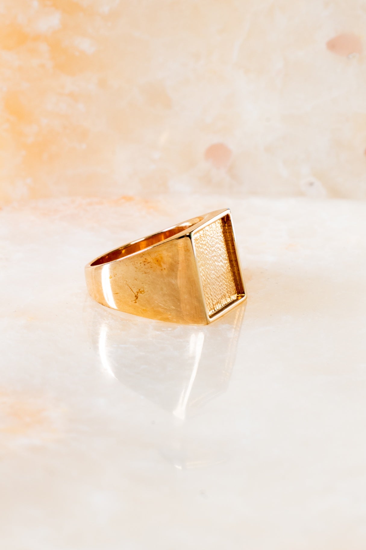 Gold Square Ring