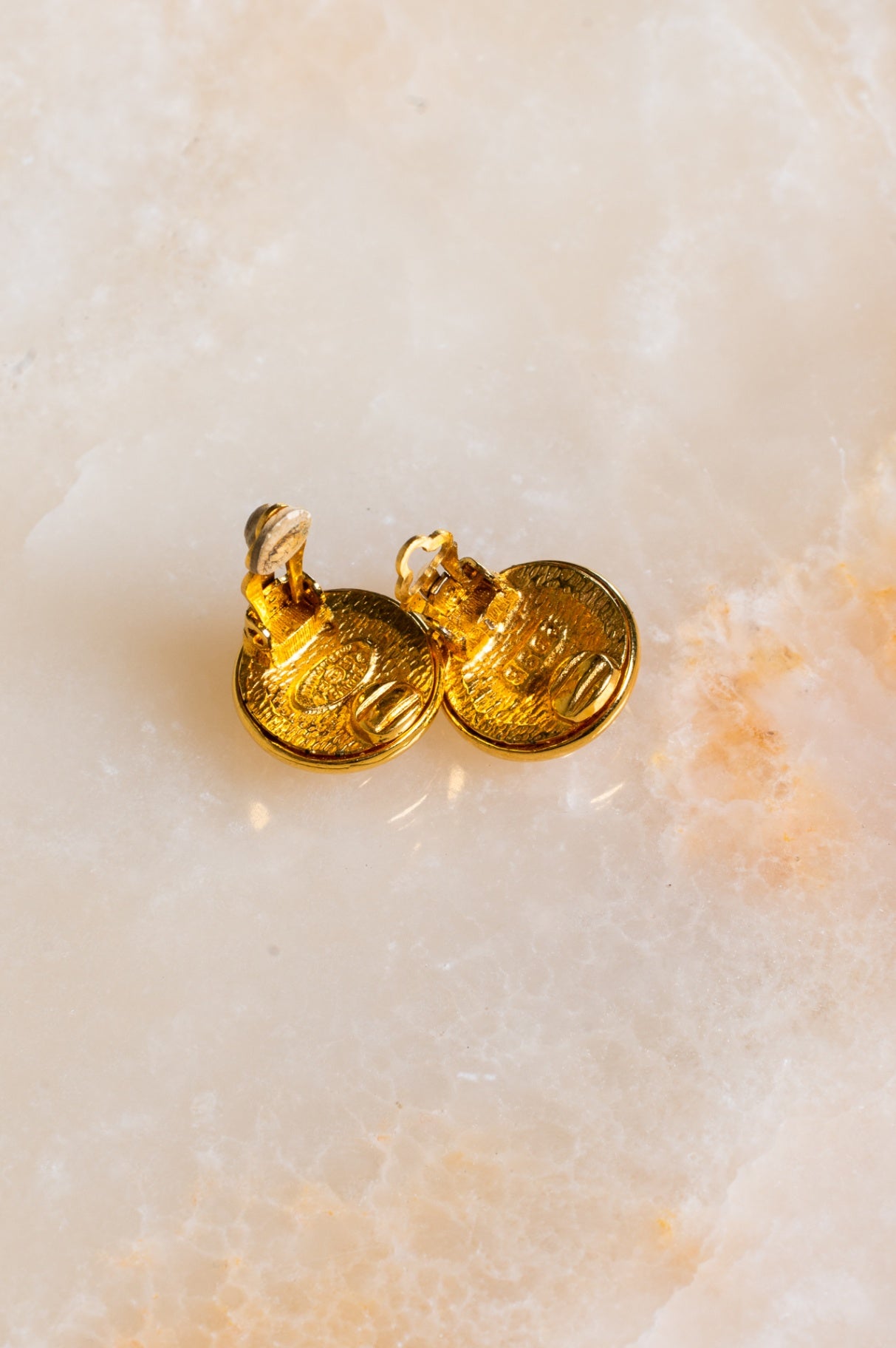 90's Vintage CC Clip On Earrings