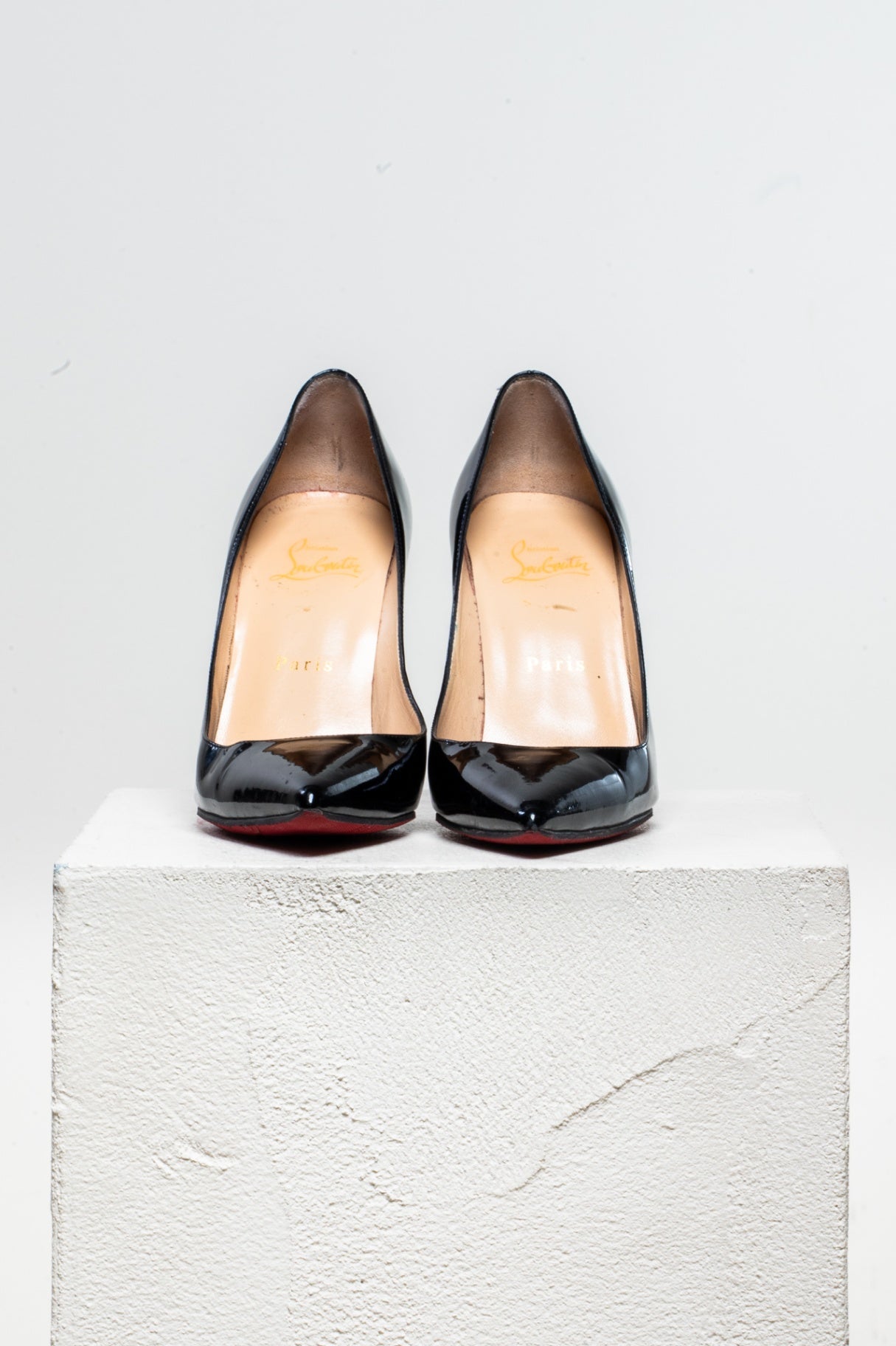 Black Patent Leather Kate 100 Pointed Toe Pump