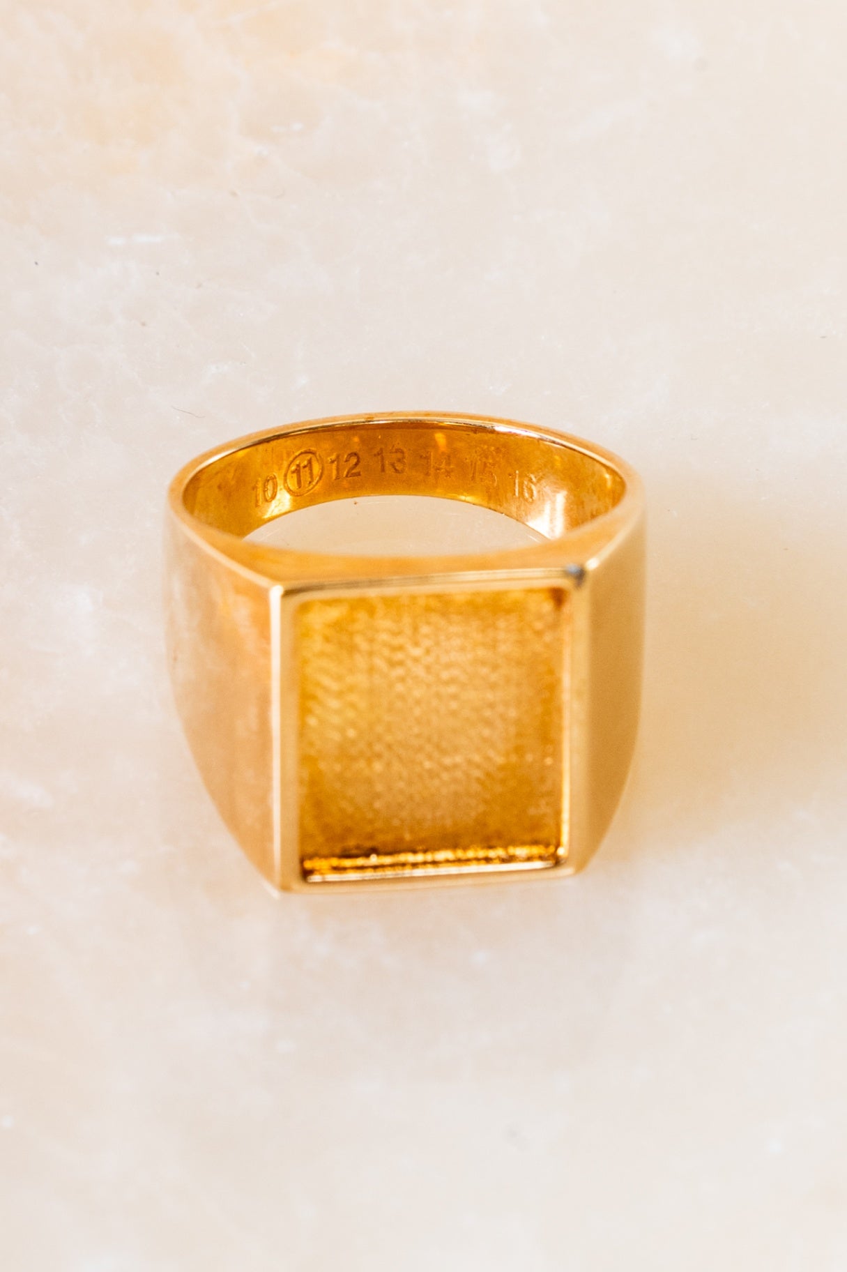 Gold Square Ring