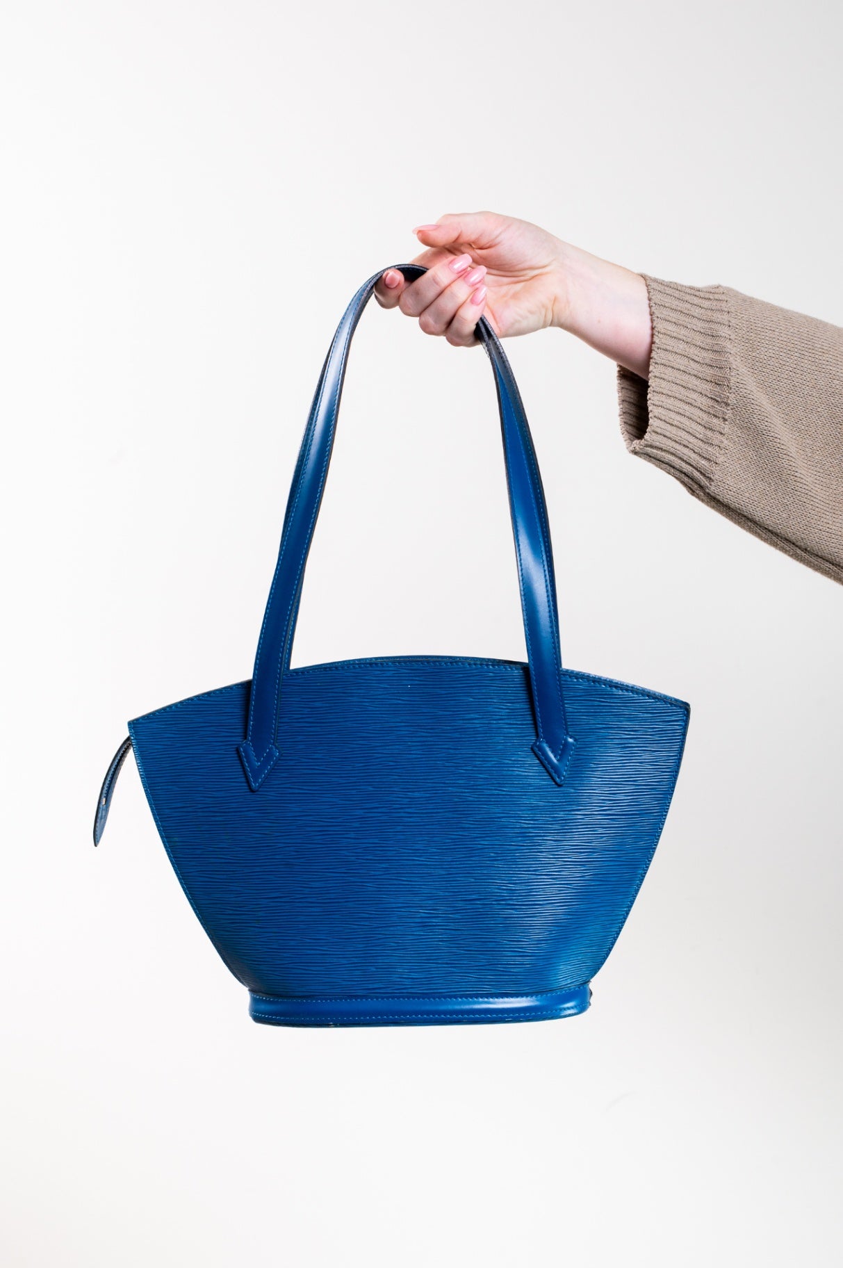 Blue Epi Leather Saint Jacques