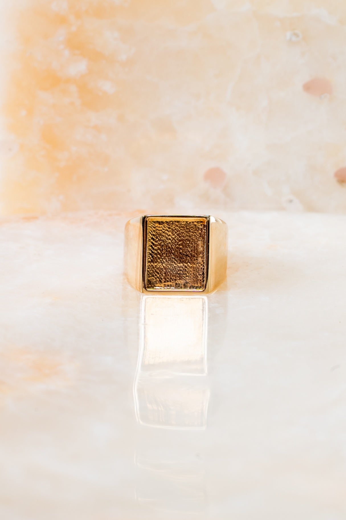 Gold Square Ring