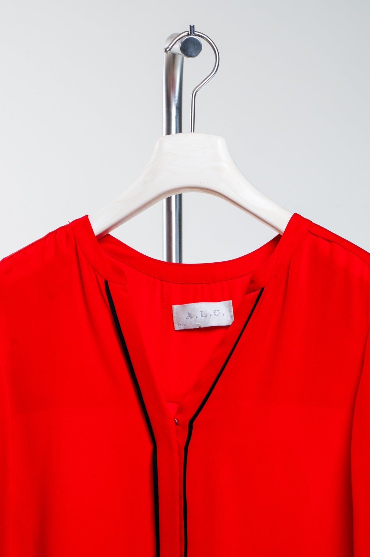 Red Button Up Blouse chdup