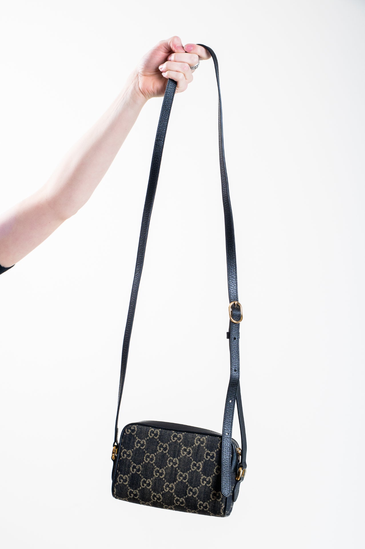 Mini GG Denim Ophidia Shoulder Bag