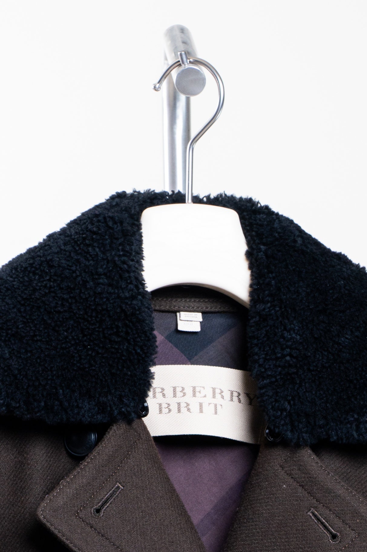 Dark Chocolate Brown Sherling Trimmed Short Jacket