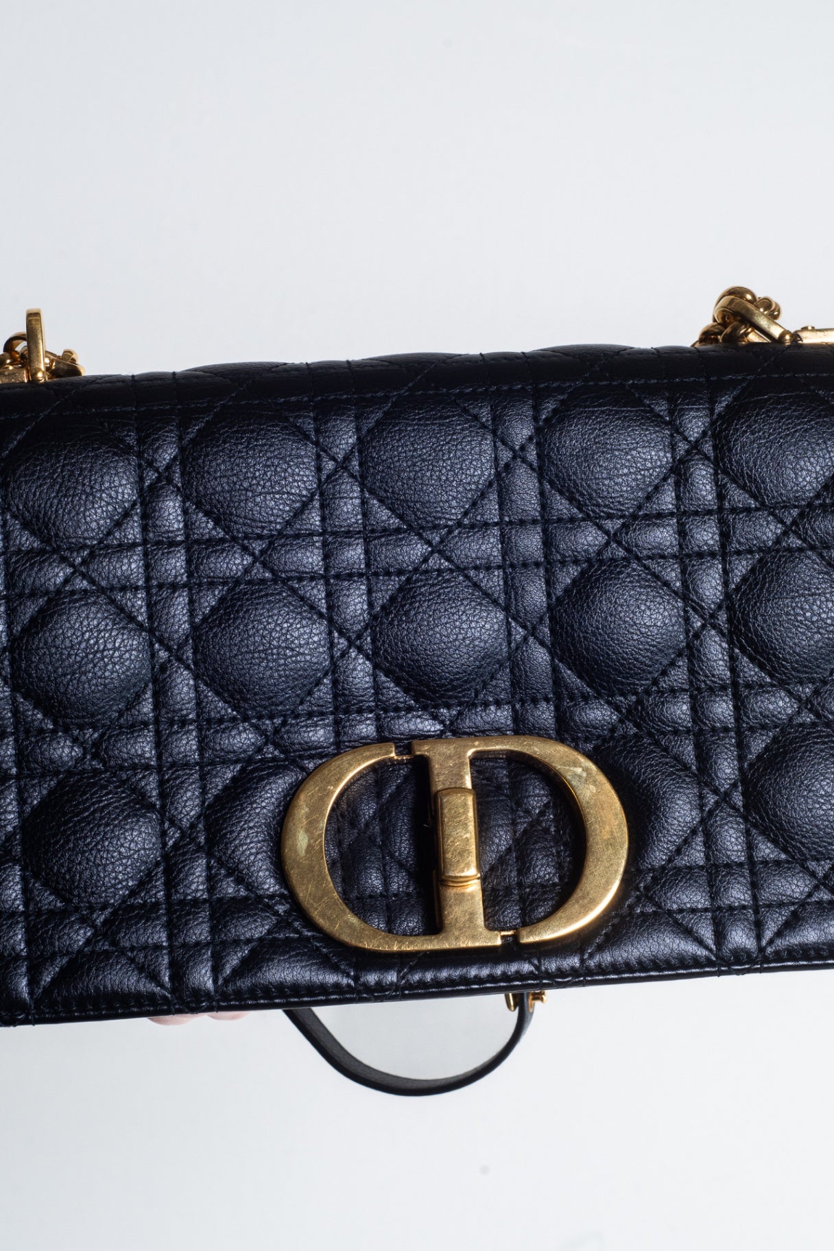 Black Medium Caro Crossbody Bag