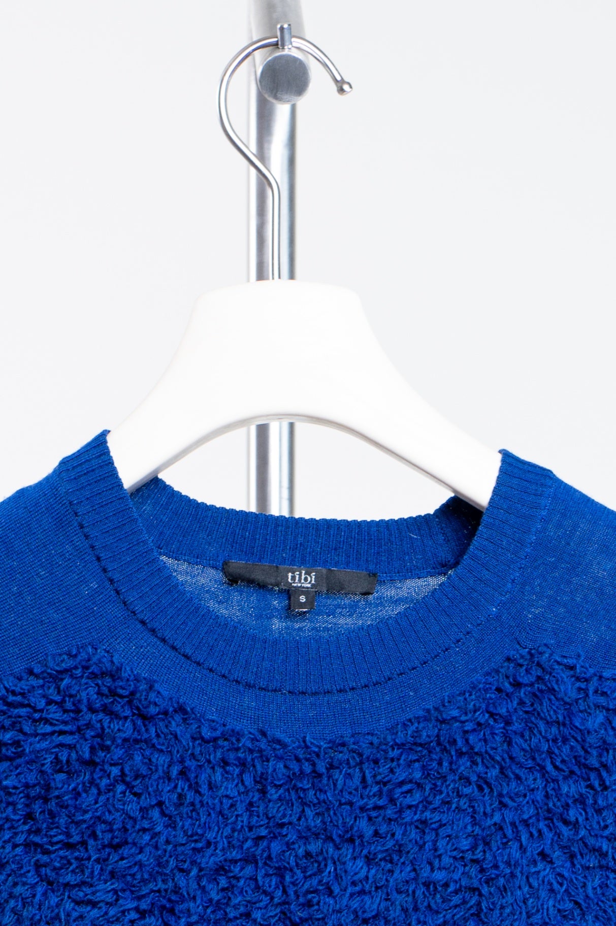 Blue Sherpa Long Sleeve Sweater