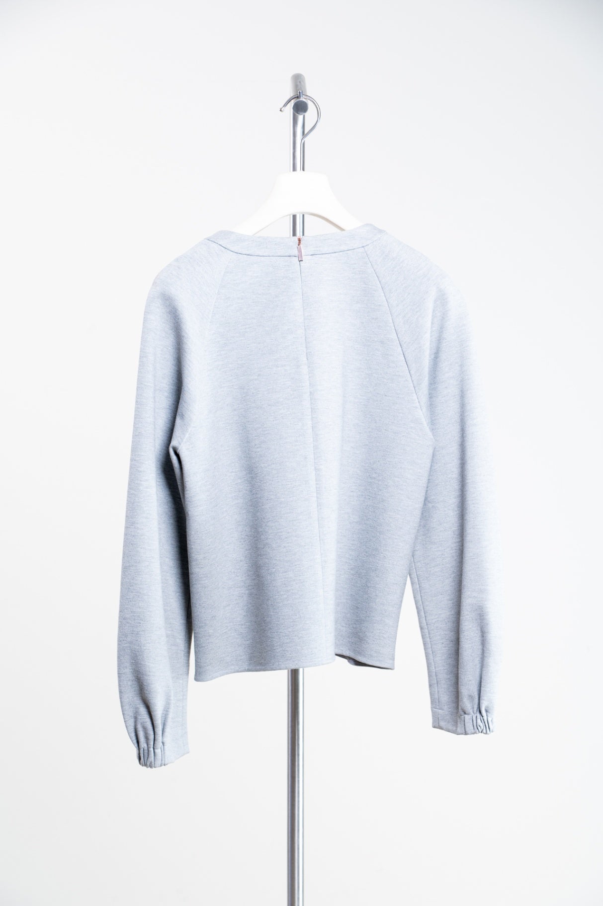 Heather Grey Crew Neck Sweater Top
