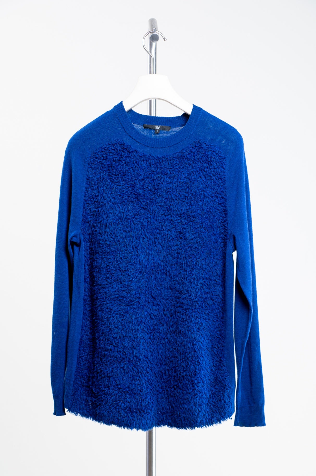Blue Sherpa Long Sleeve Sweater