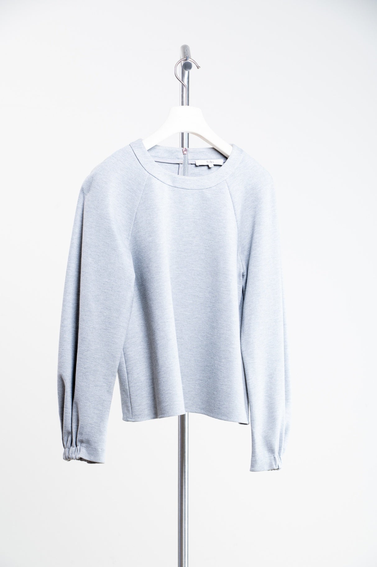 Heather Grey Crew Neck Sweater Top