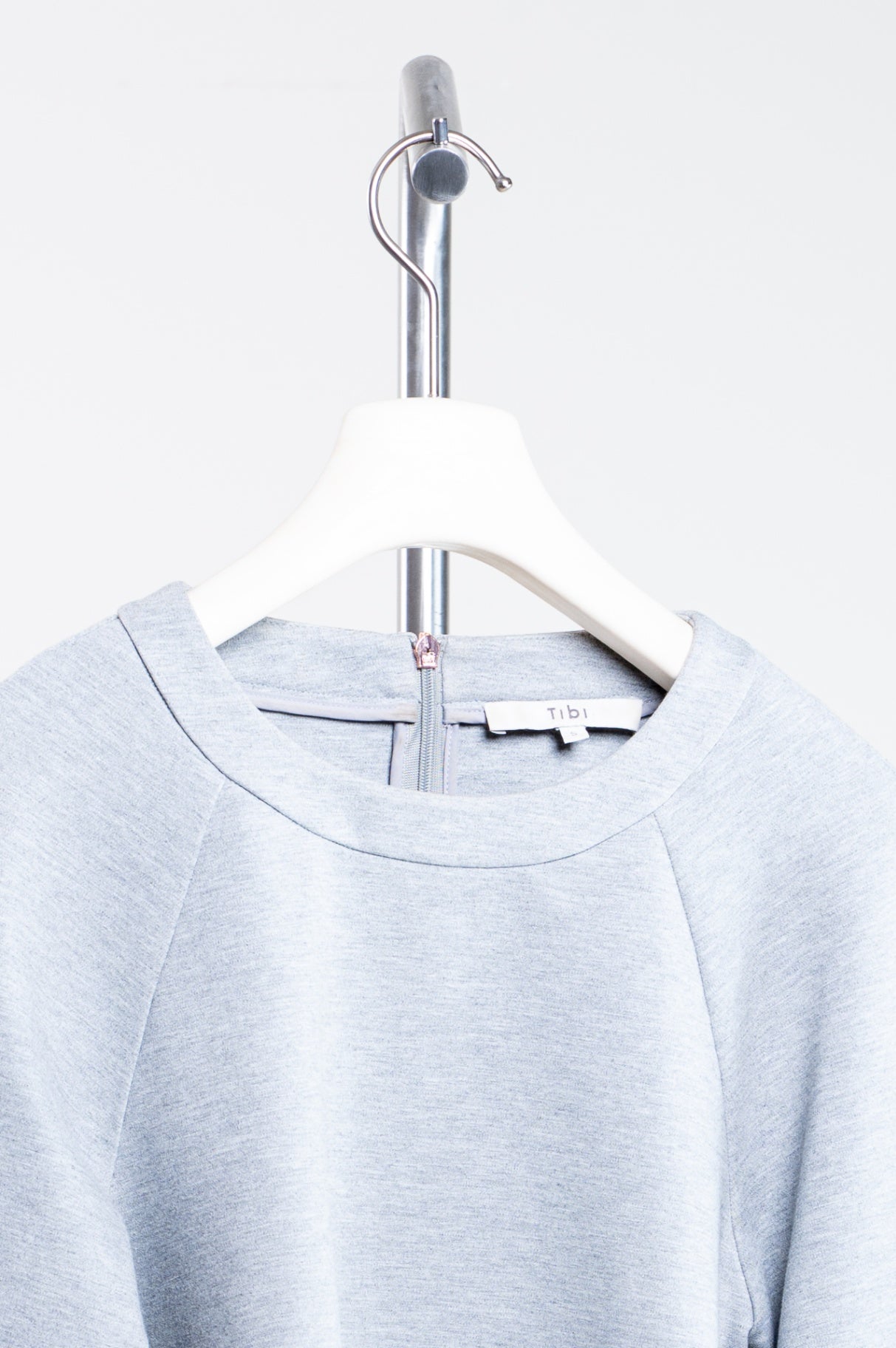 Heather Grey Crew Neck Sweater Top