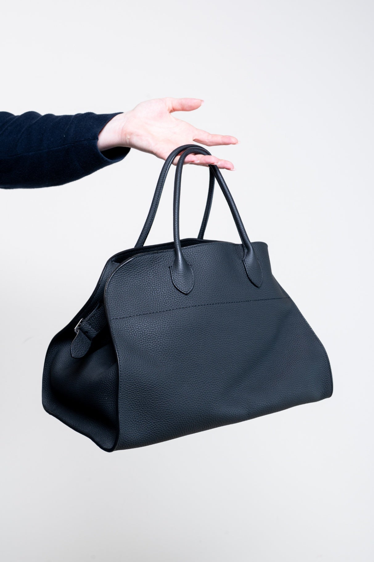 Black Soft Margaux 15 Top Handle Bag