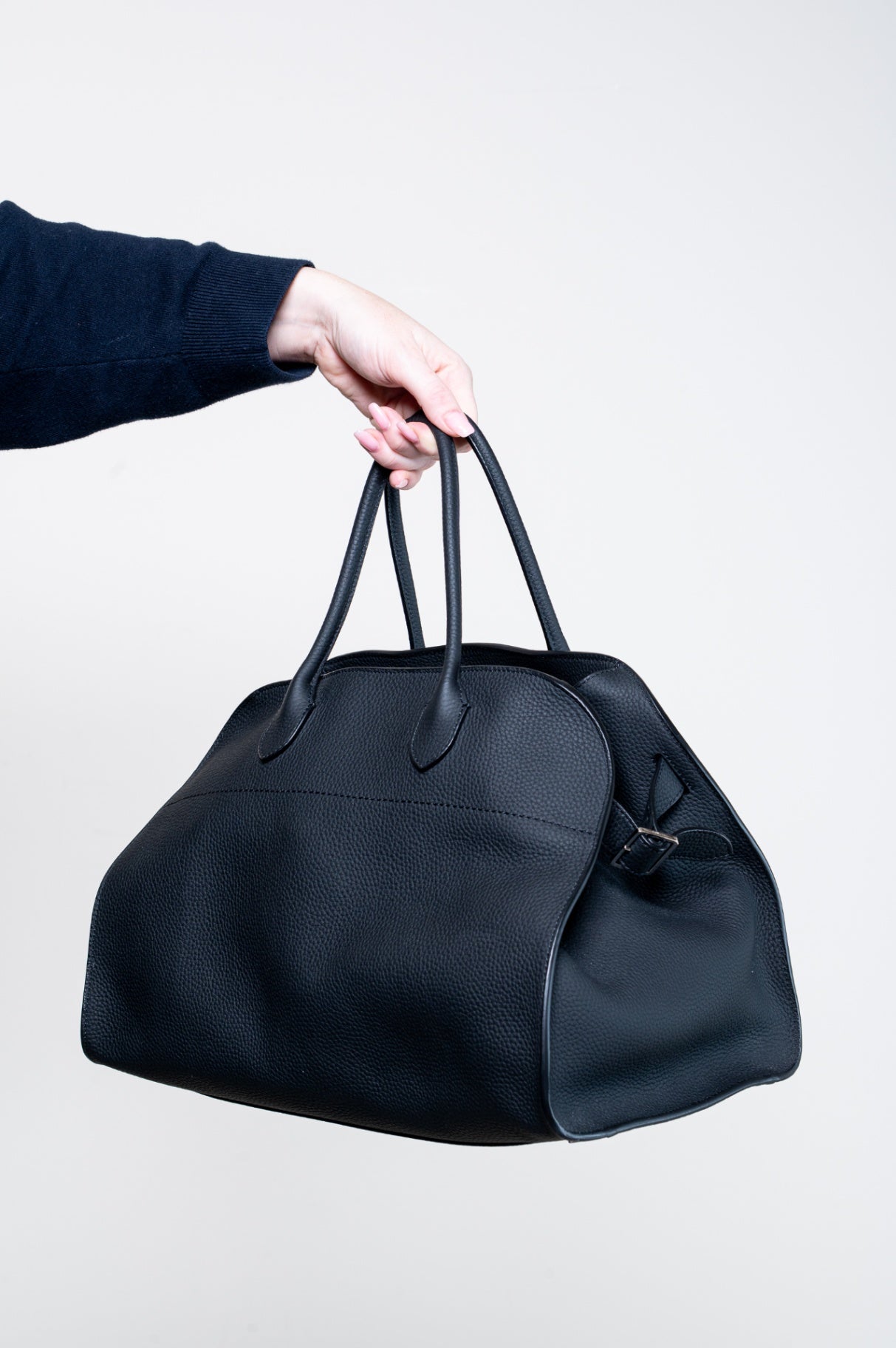 Black Soft Margaux 15 Top Handle Bag