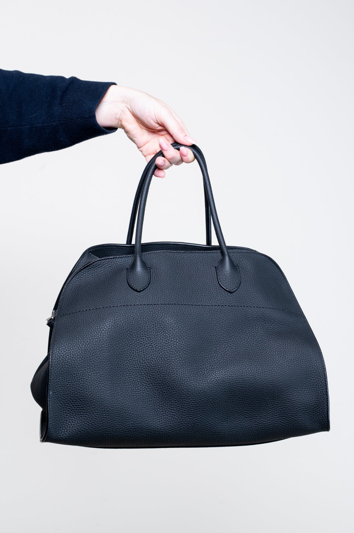 Black Soft Margaux 15 Top Handle Bag