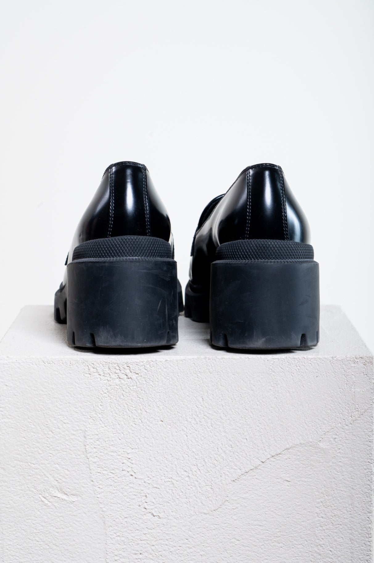 Black and Monogram Double G Loafer