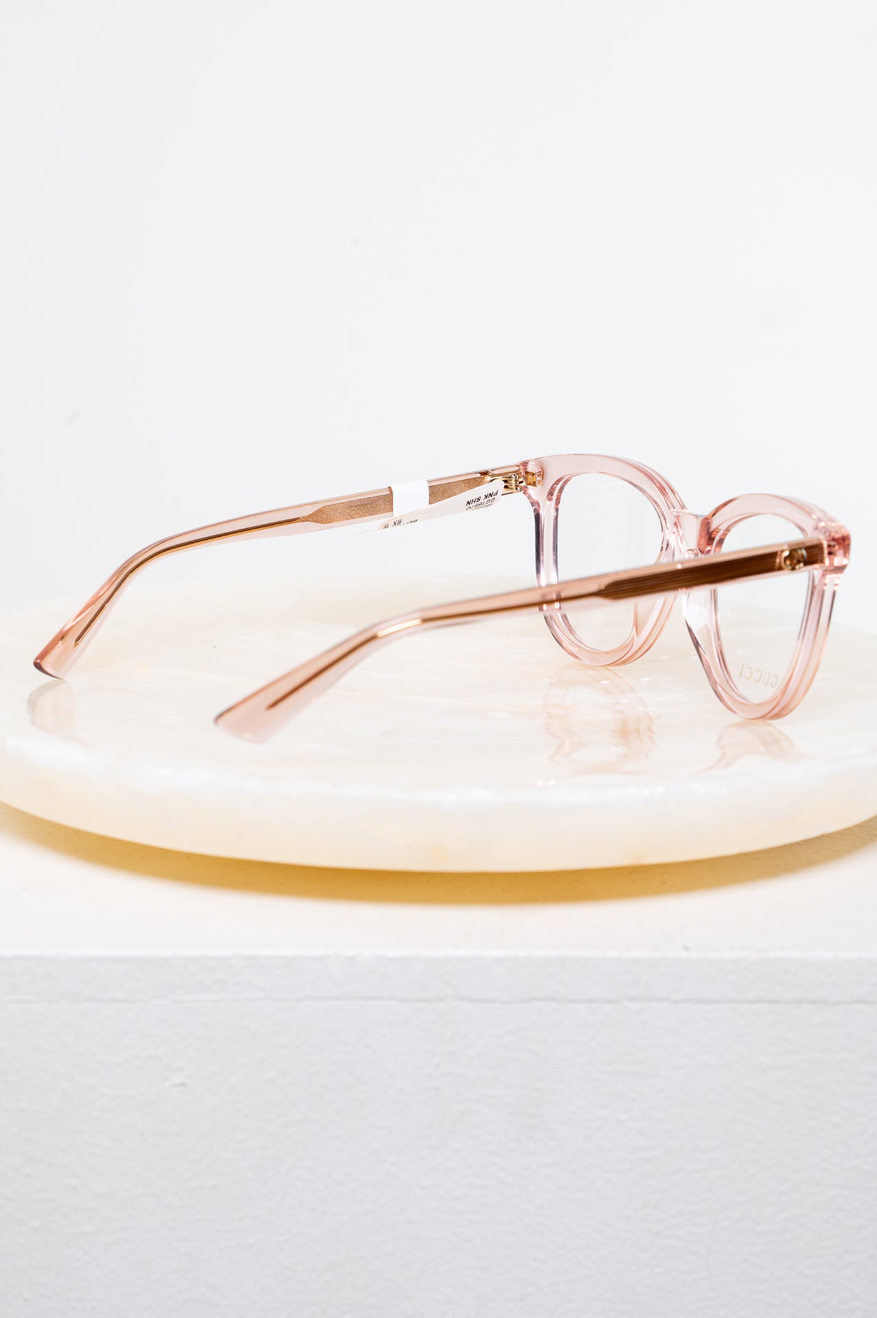 Clear Pink Round 16870 Glasses