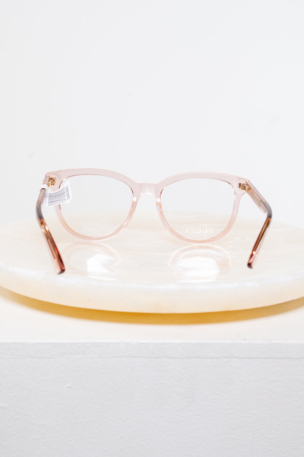 Clear Pink Round 16870 Glasses