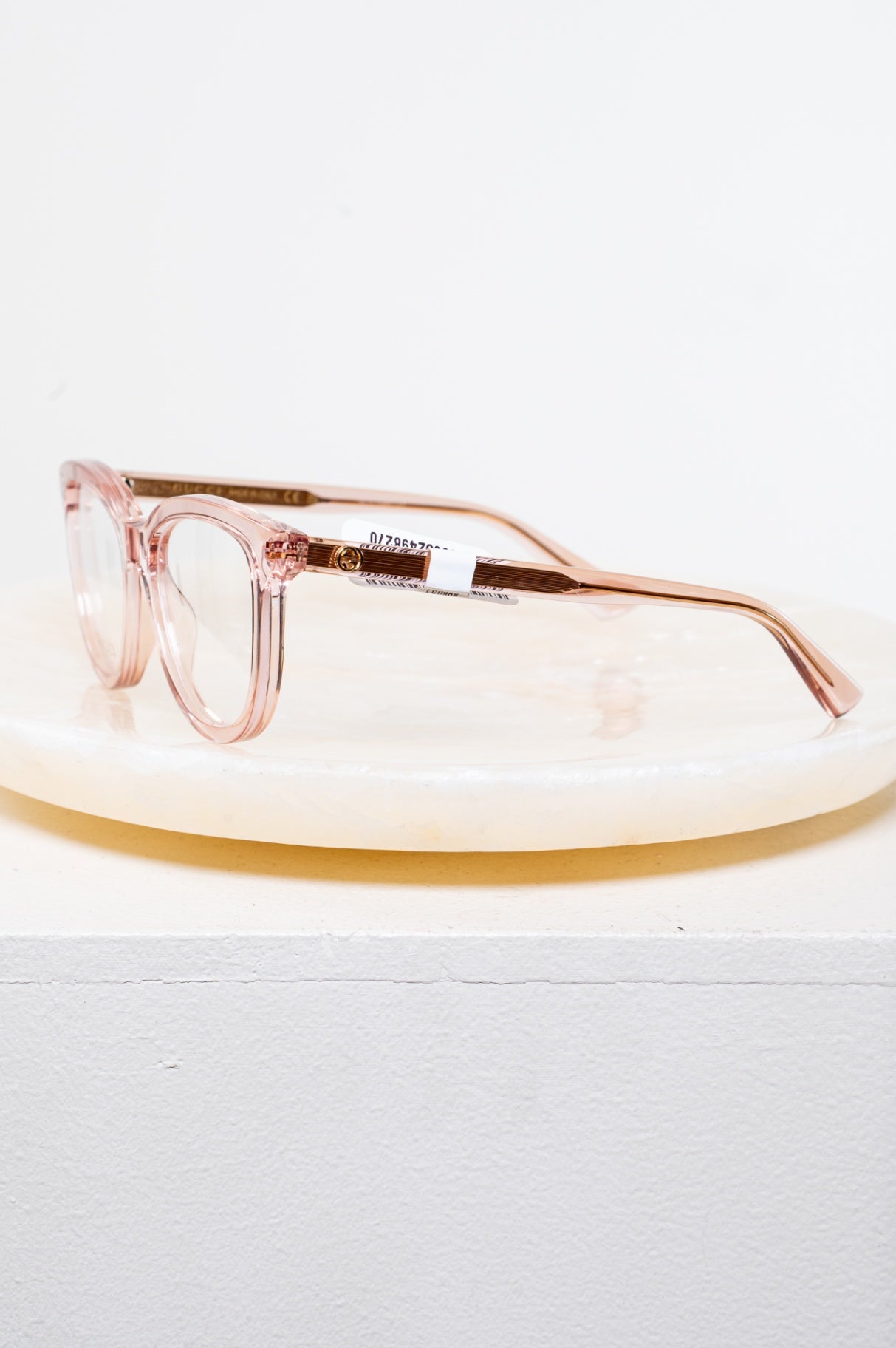 Clear Pink Round 16870 Glasses