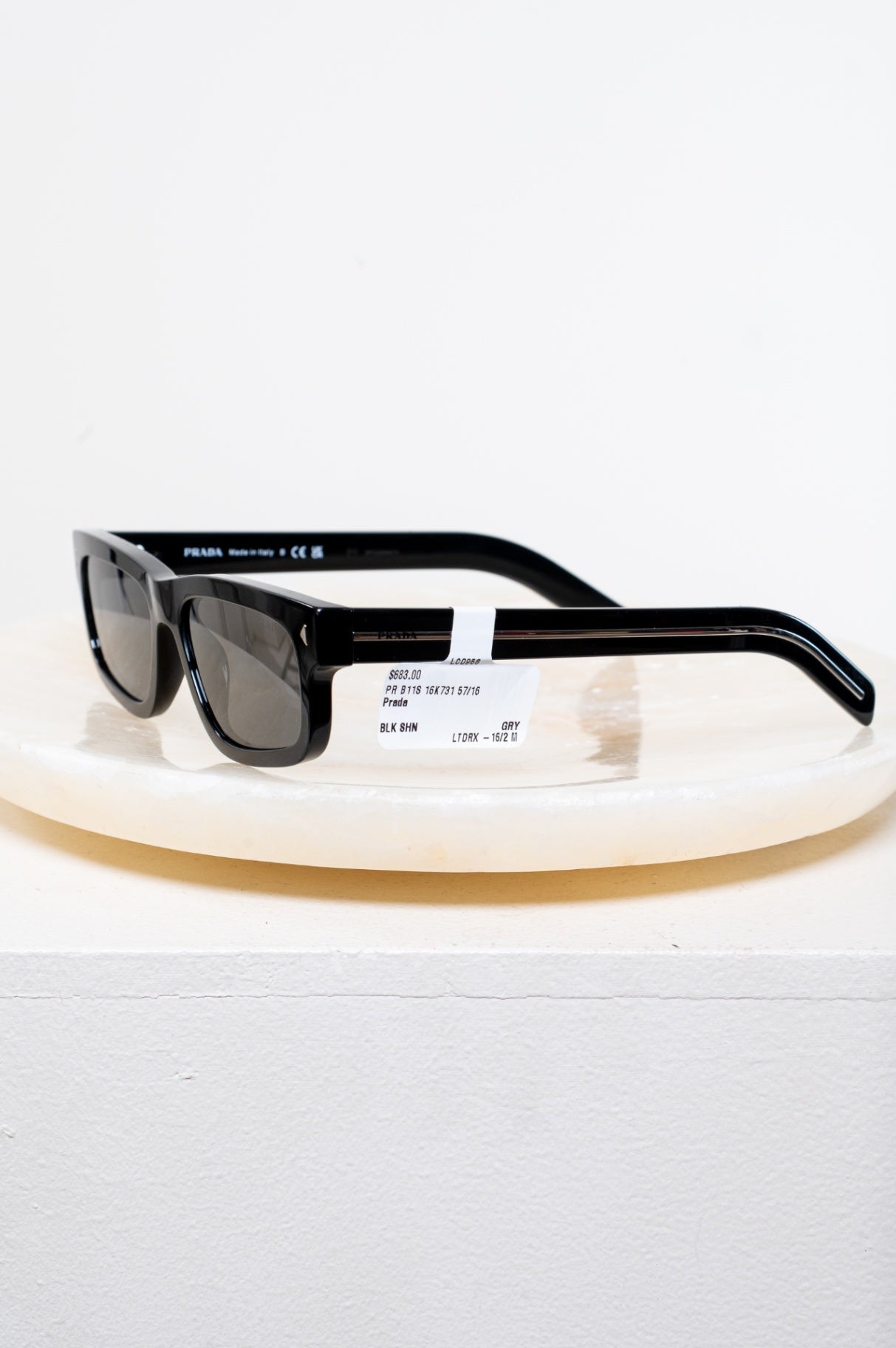 Black Rectangular SPR B11 Sunglasses