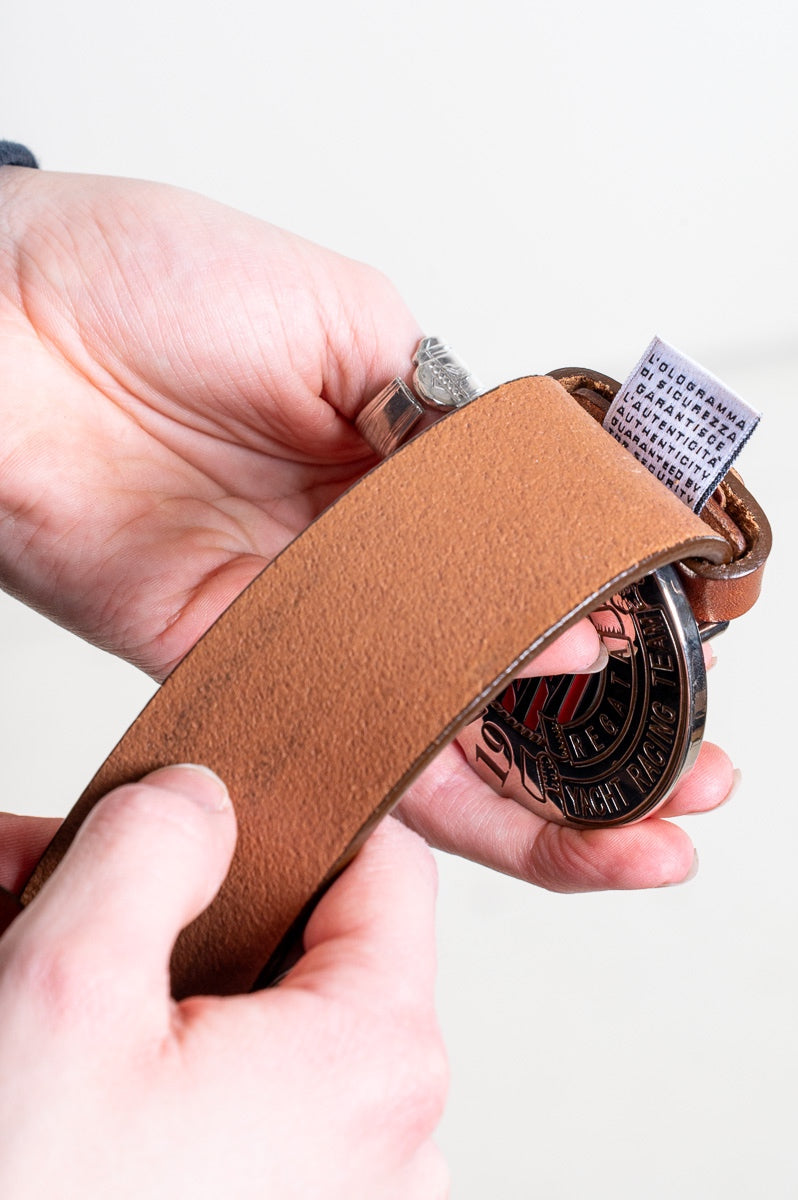 D&G Sail Club buckle leather belt