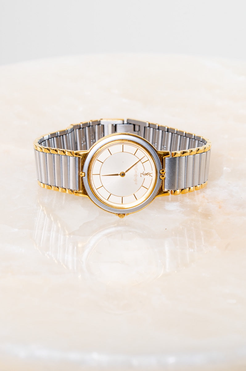 Vintage Two-Tone Stainless Steel Quartz Watch