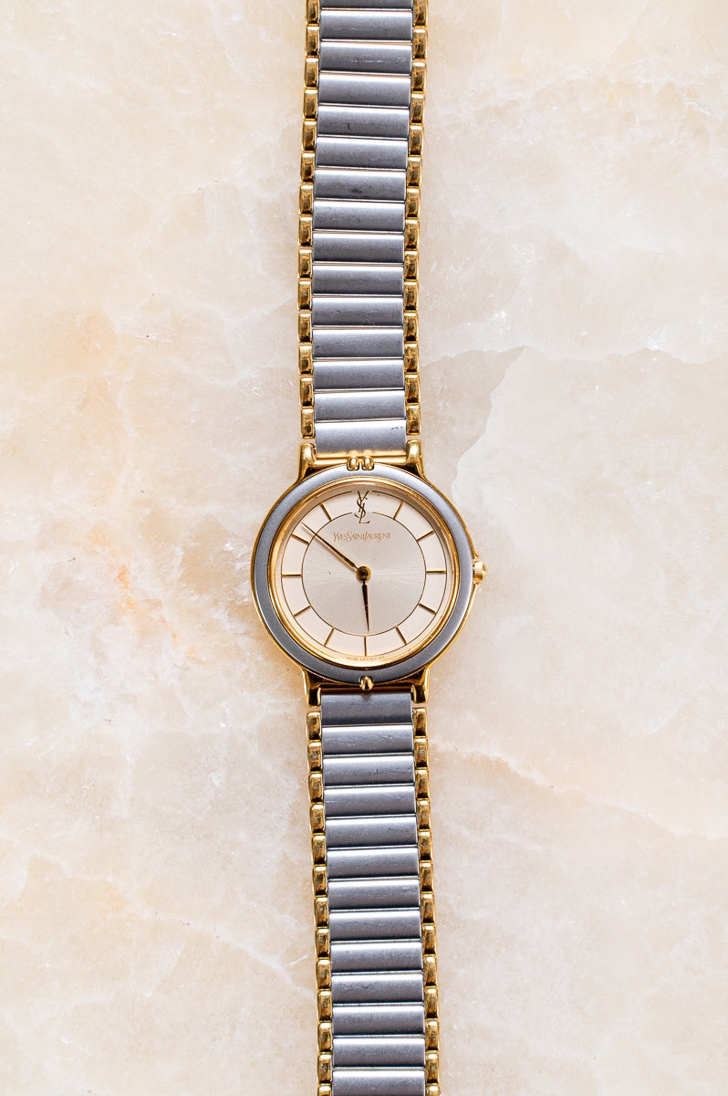 Vintage Two-Tone Stainless Steel Quartz Watch