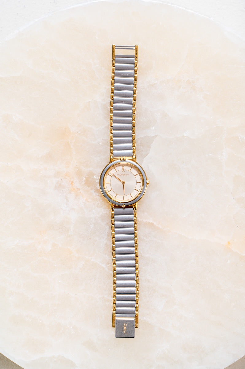 Vintage Two-Tone Stainless Steel Quartz Watch