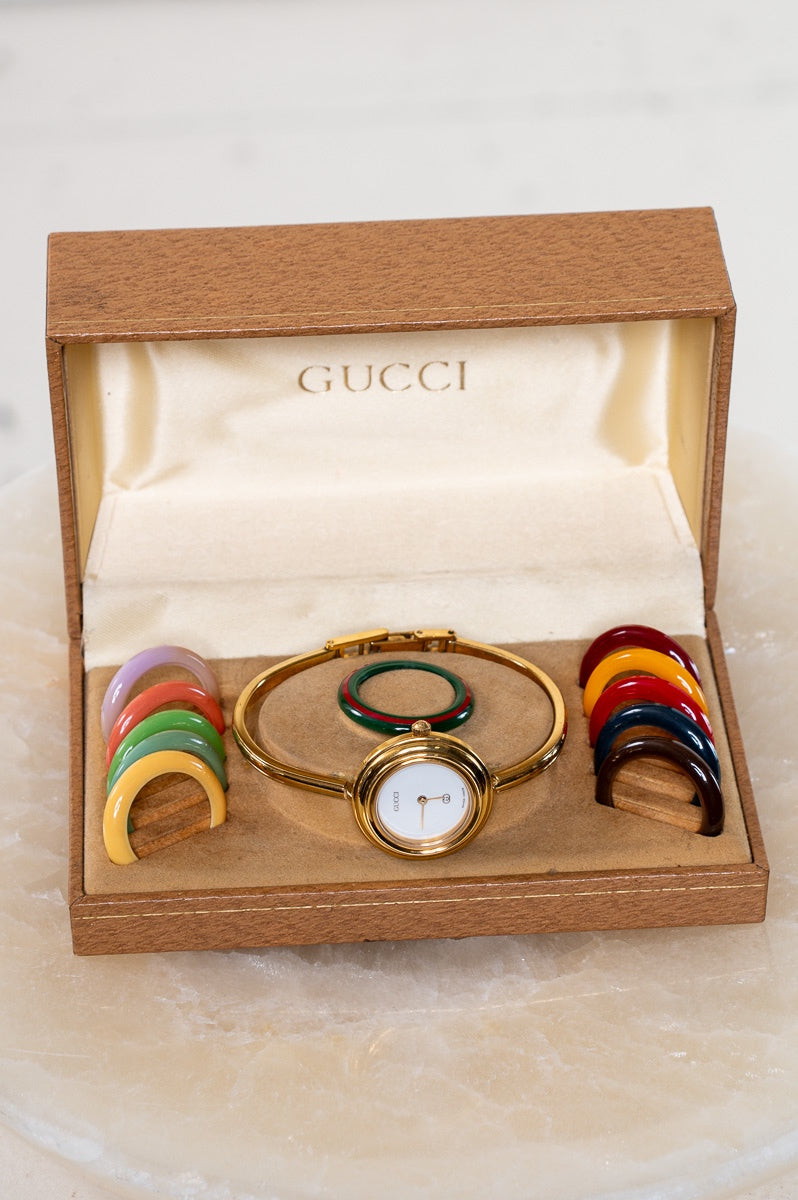 Vintage 1100 Series Gold Bezel Watch