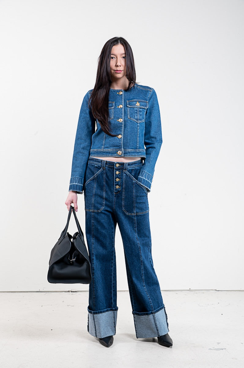 Denim Button Up Jacket