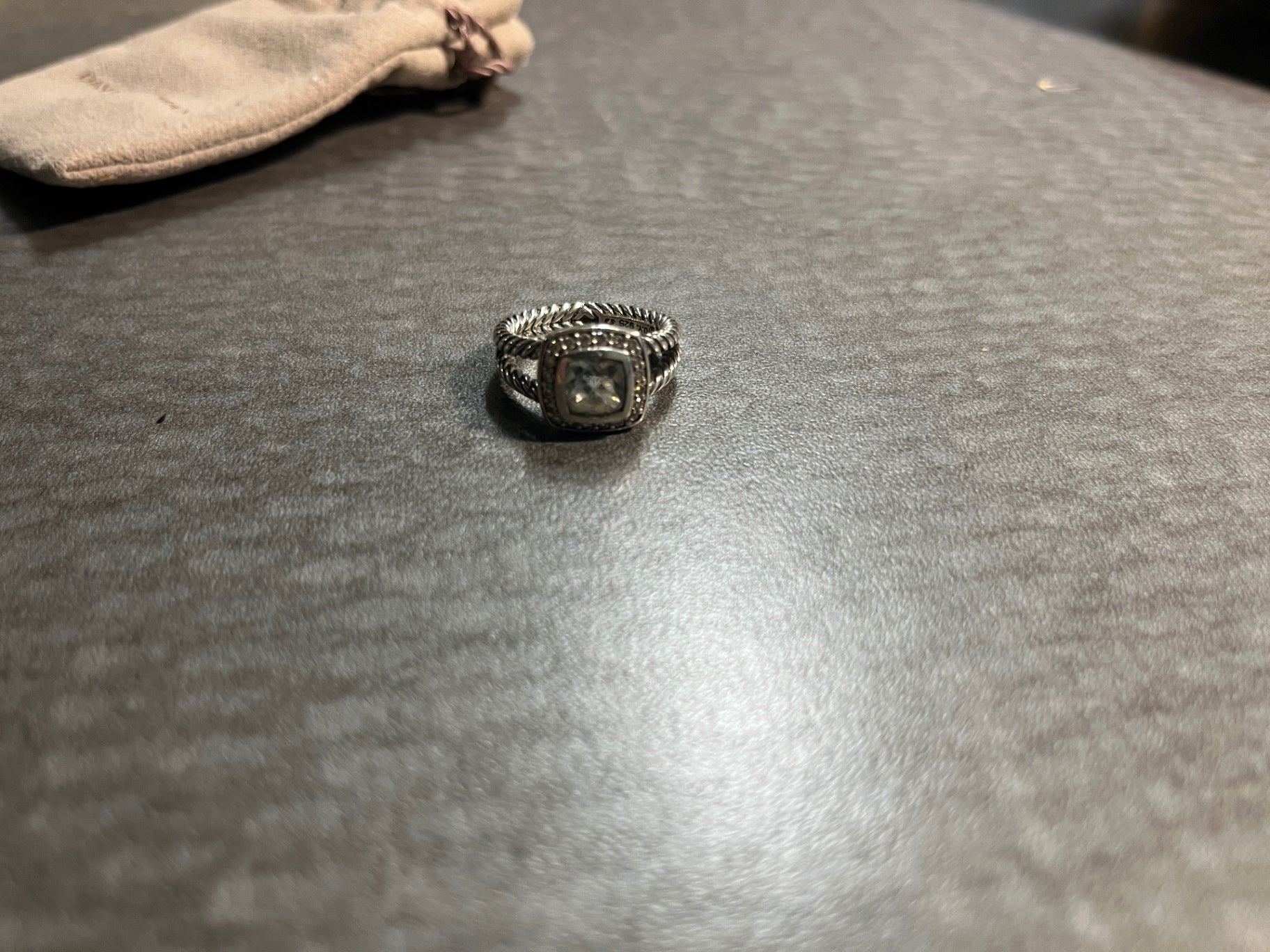 Blue Topaz Petite Albion Ring