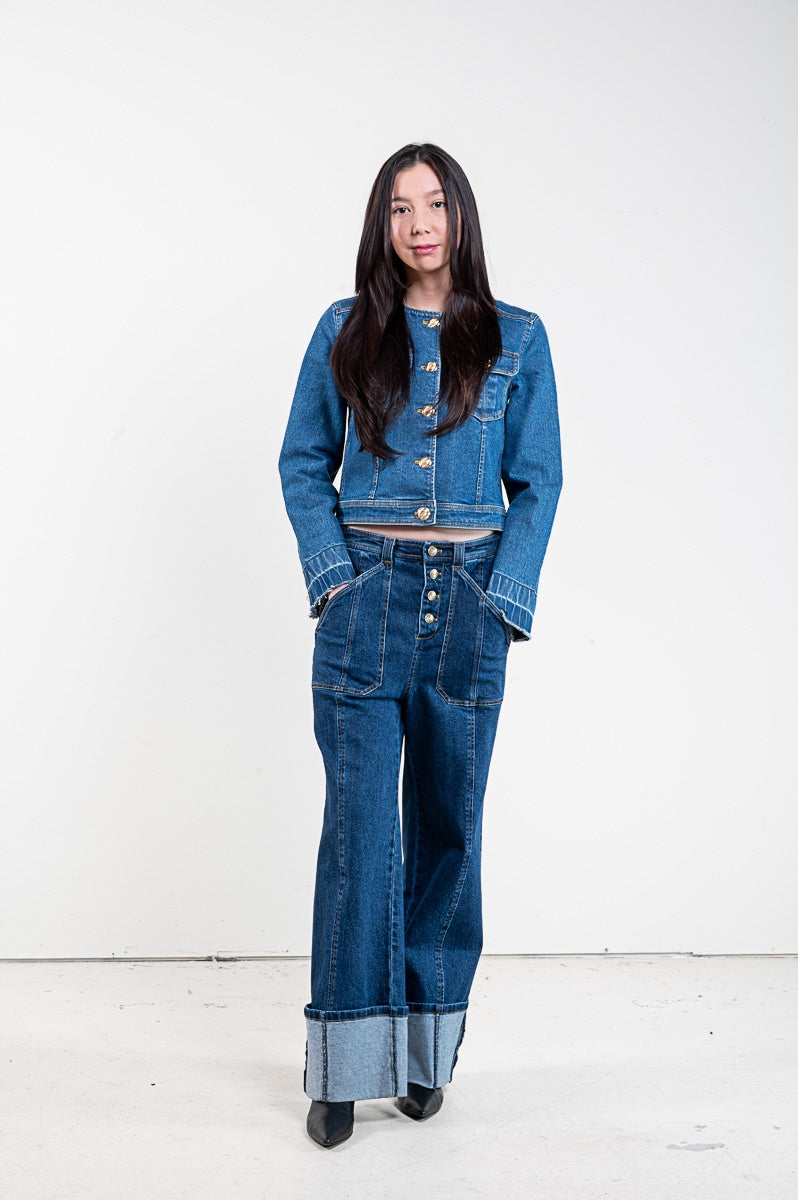 Denim Button Up Jacket