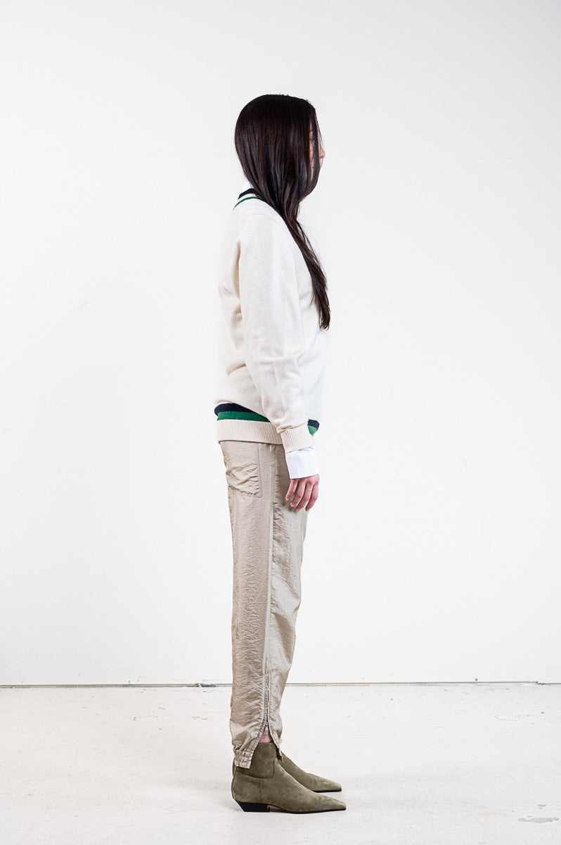 Cream V-Neck Sweater